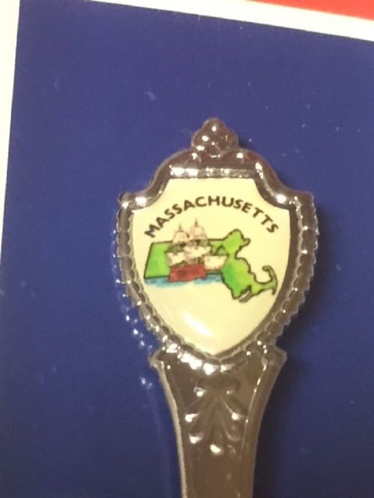 Massachusetts Collectible State Spoon New In Box  2