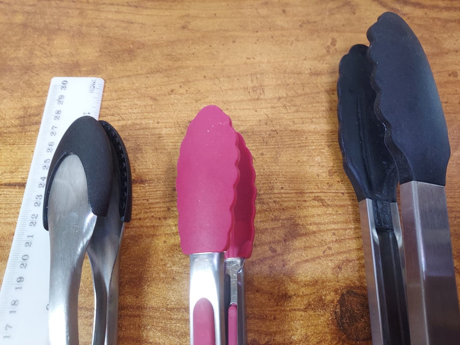 Set of 3 Kitchen Tongs 13" 7.5" 7.5" 4