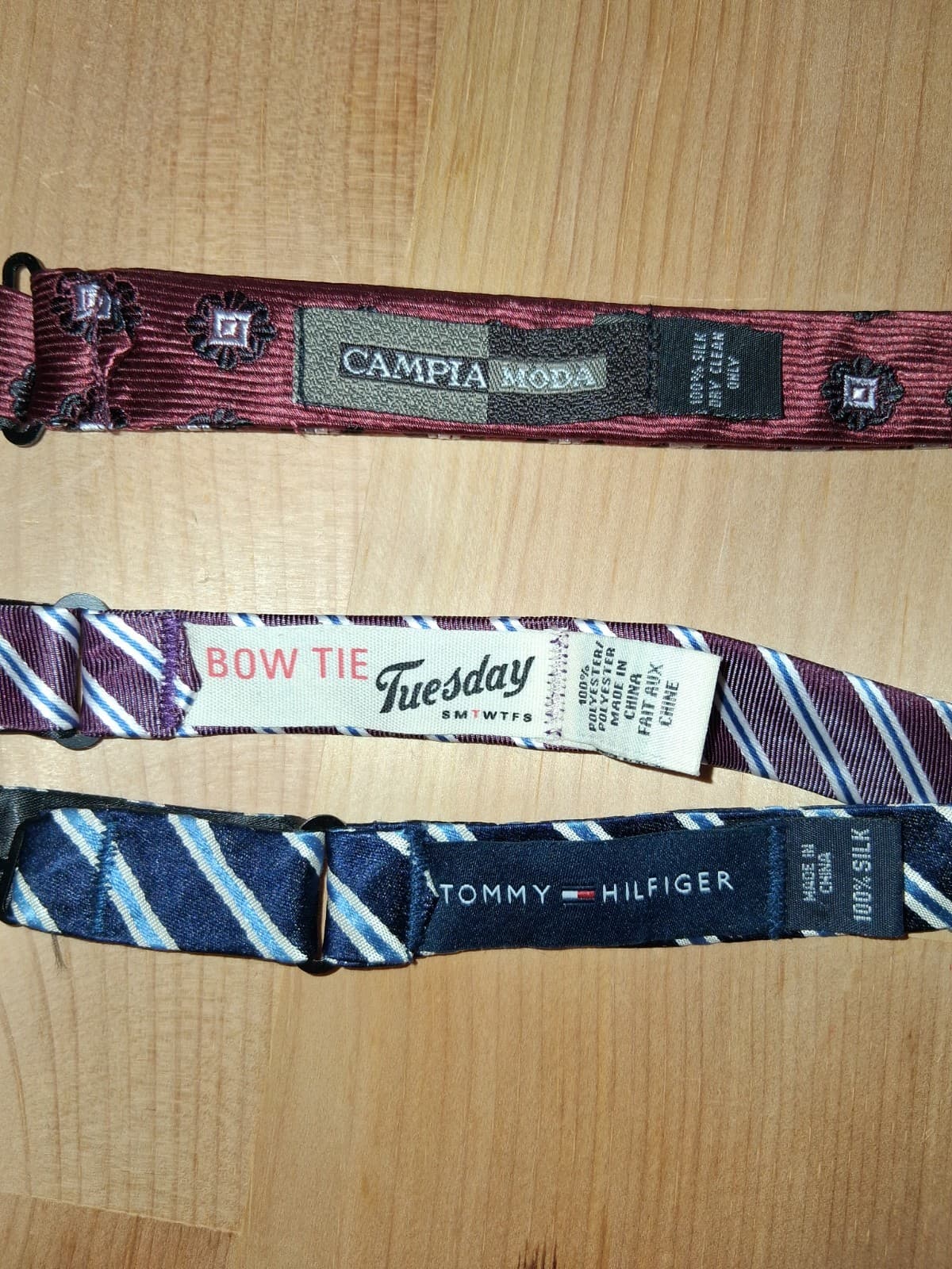 BowTie Lot 3x Men’s Retro Hilfiger Campia Moda striped repp ivy prep geometric 6