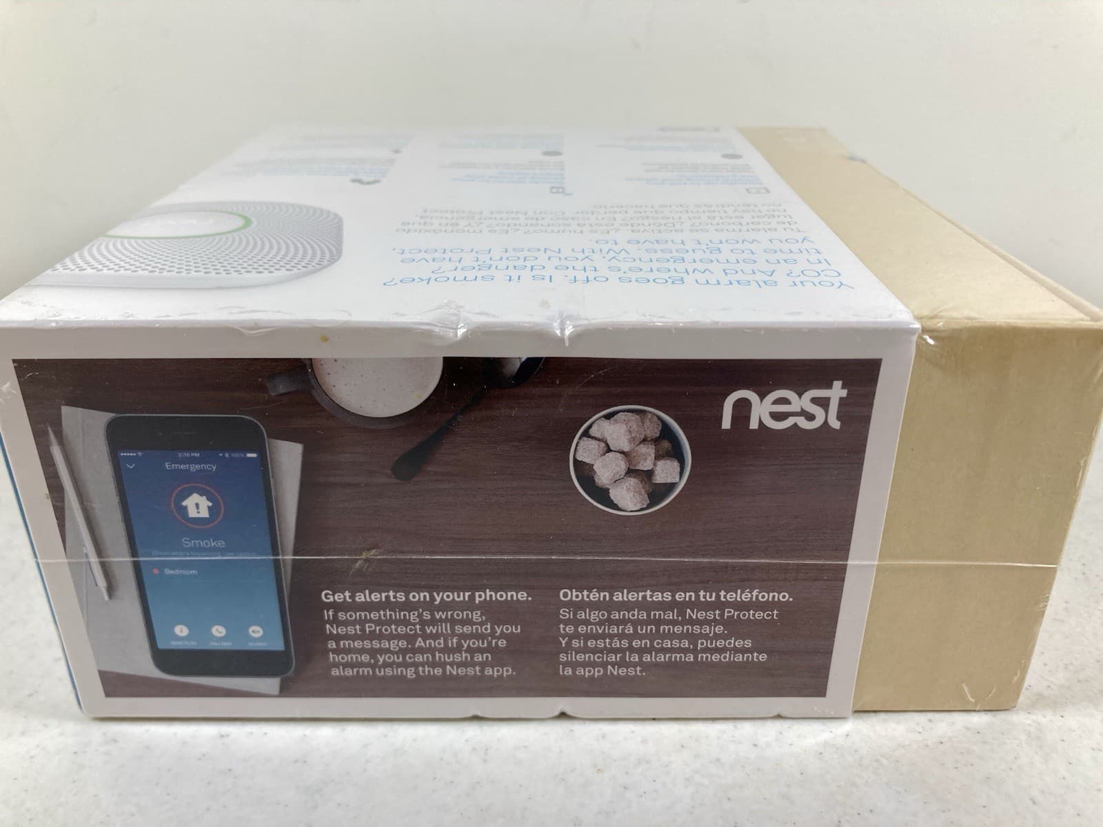Google Nest Protect Battery S3000BWES Smoke/Carbon Monoxide Alarm Detector White 4