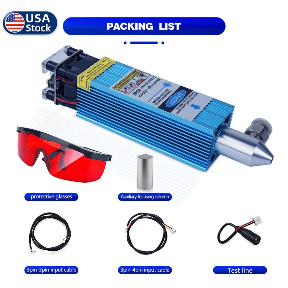 40W LaserCutter Module 450nm TTL For Laser Engraving Cutting Machine DIY Tools