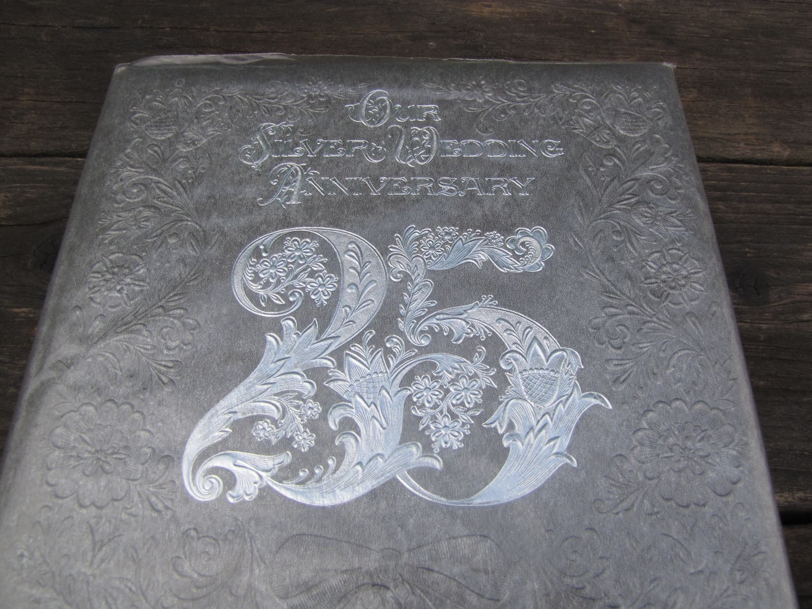 VTG Hallmark Silver Anniversary Memory Book Our 25 years of Marriage 3