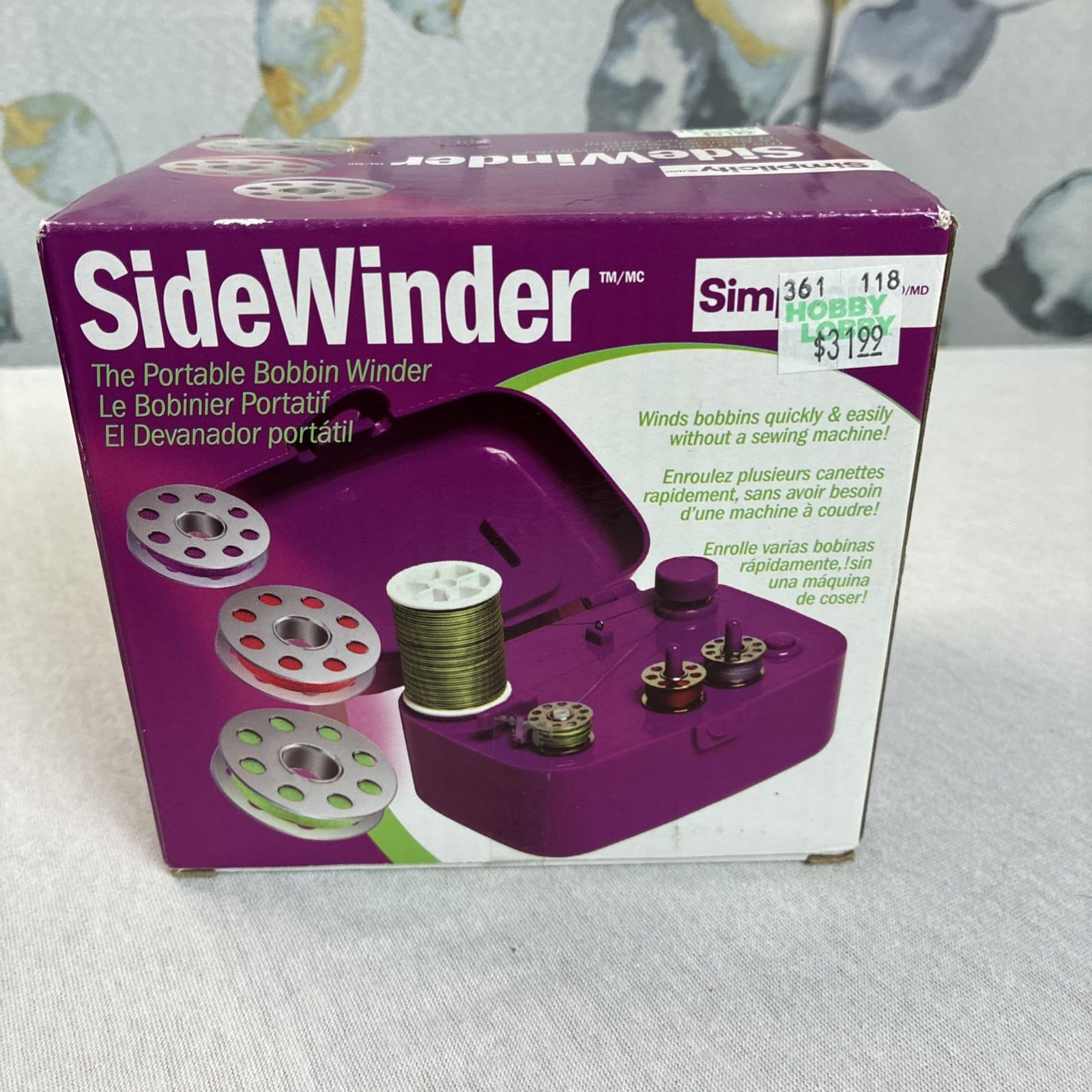 SIMPLICITY Sidewinder  Portable Bobbin Winder   5