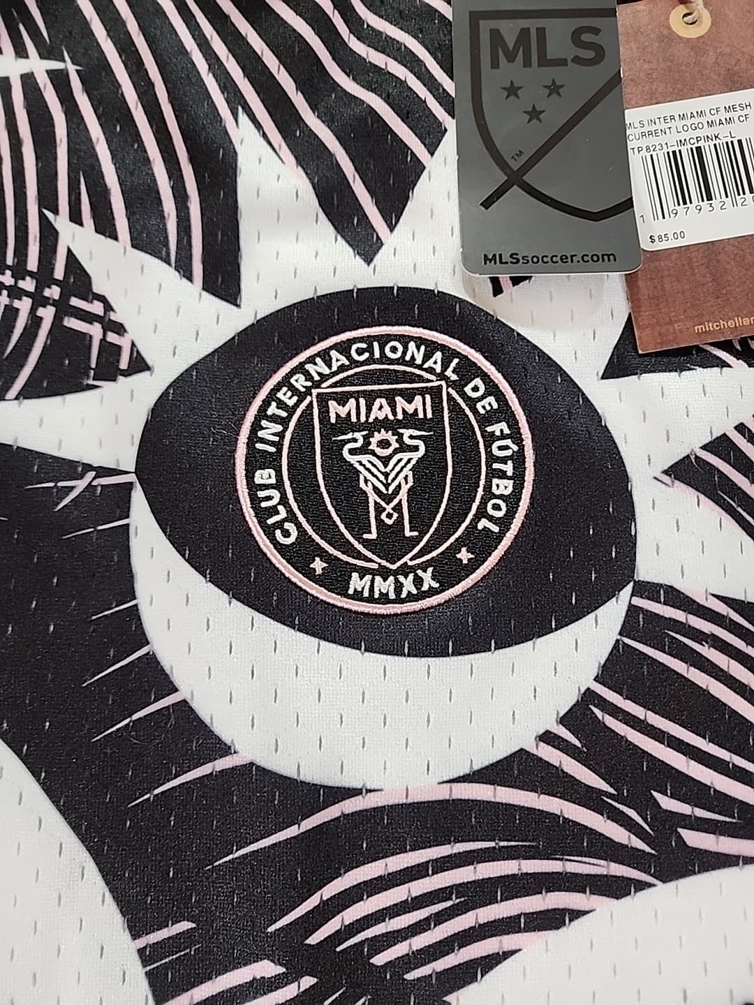 Mitchell & Ness Men's MLS Pink Inter Miami CF Mesh Jersey Size Large NWT 3
