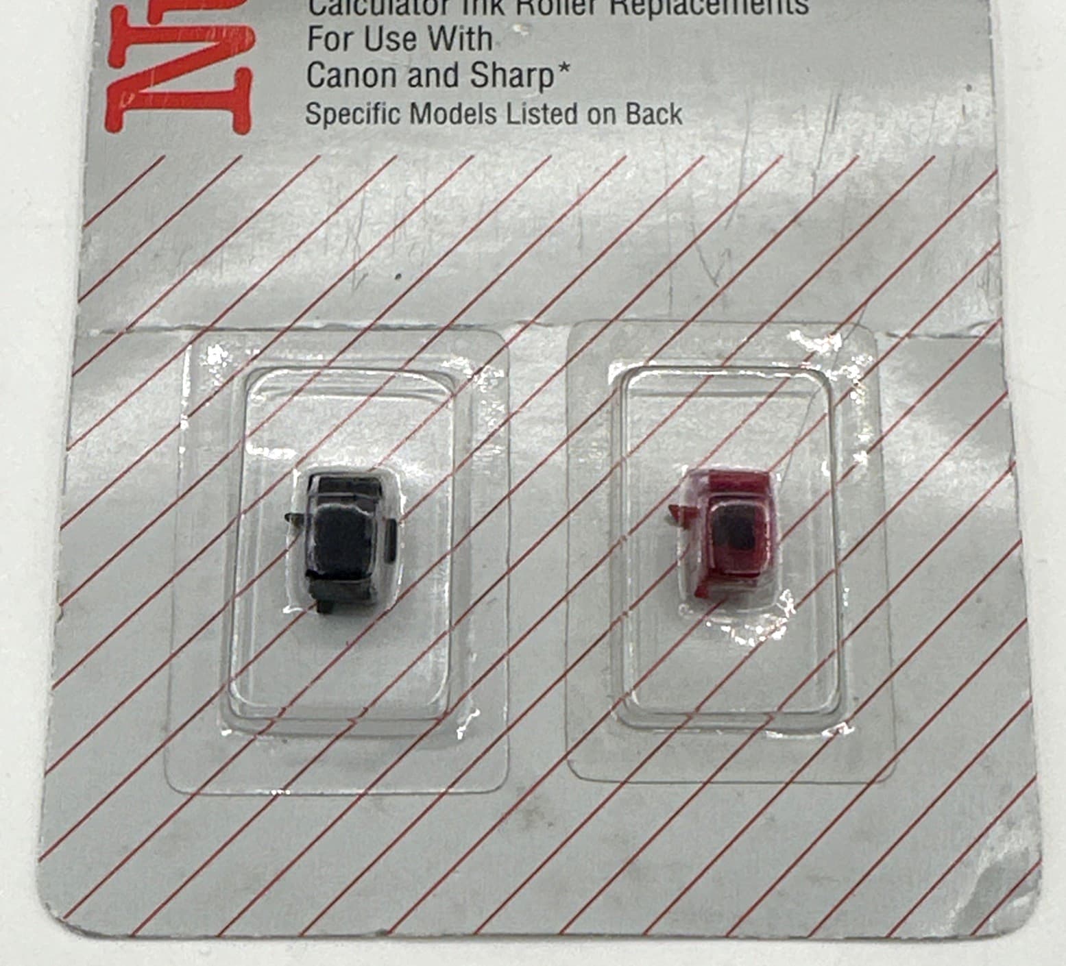 Nu-kote Calculator Ink Roller "Black & Red" NR78BR 3