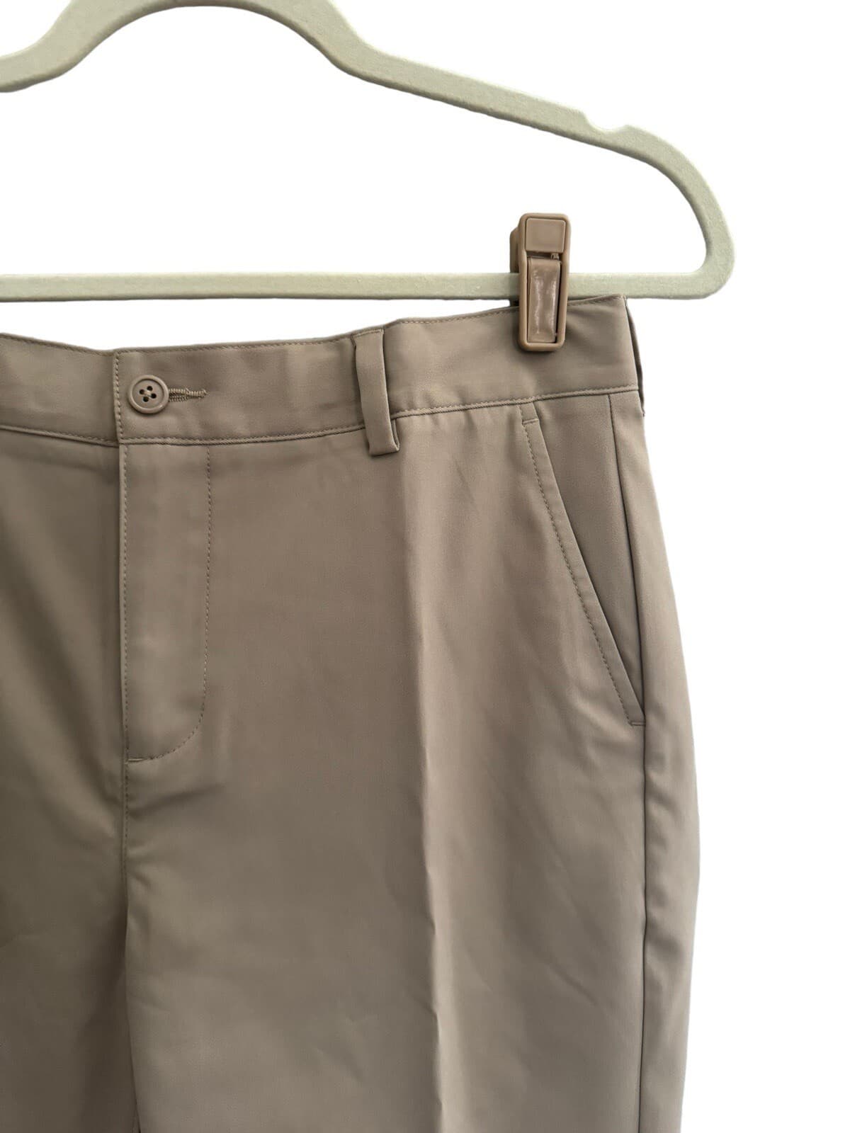 Lands End Boys 18 (14-15 Yrs) / (31Wx31 1/2L)  Active Chino Pants Khaki #5539 2