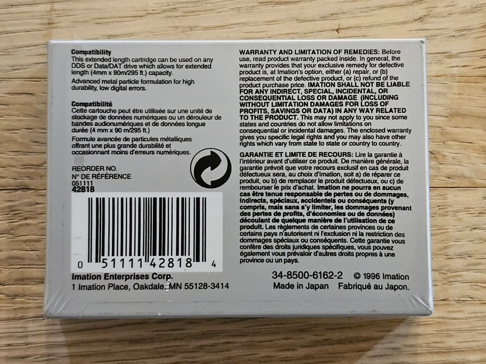 3M 4mm DDS-90 DDS / DAT Tape Cartridge NEW SEALED 2