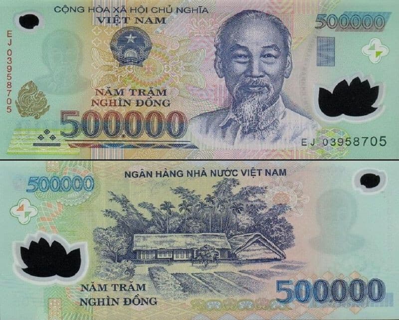 2 MILLION VIETNAMESE DONG  ( 4 ) 500,000 VND CURRENCY BANKNOTES | AUTHENTIC 2