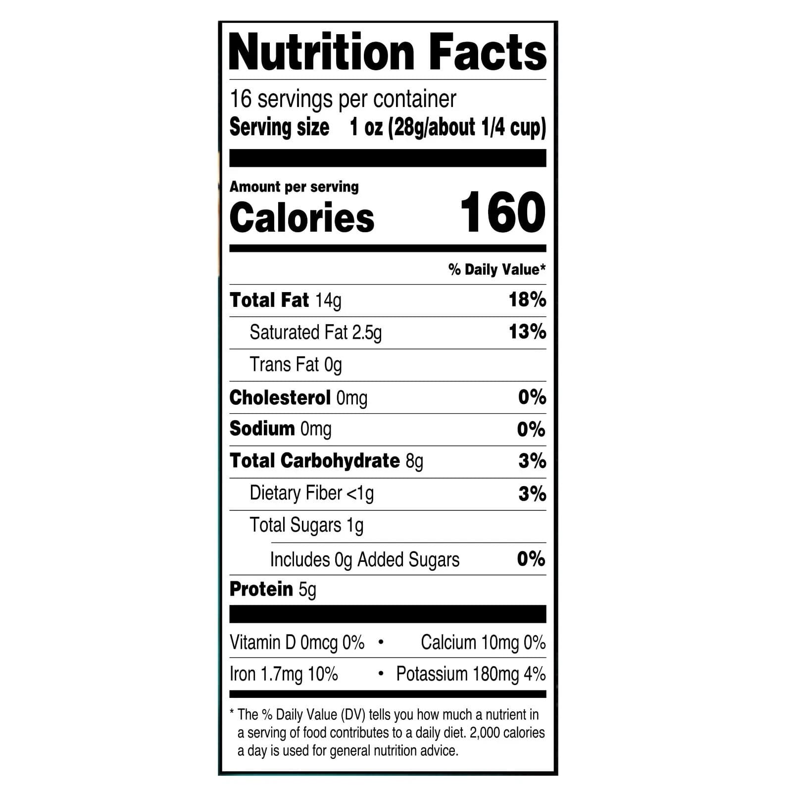 Great Value Deluxe Whole Cashews, Unsalted, 16 oz NEW 6