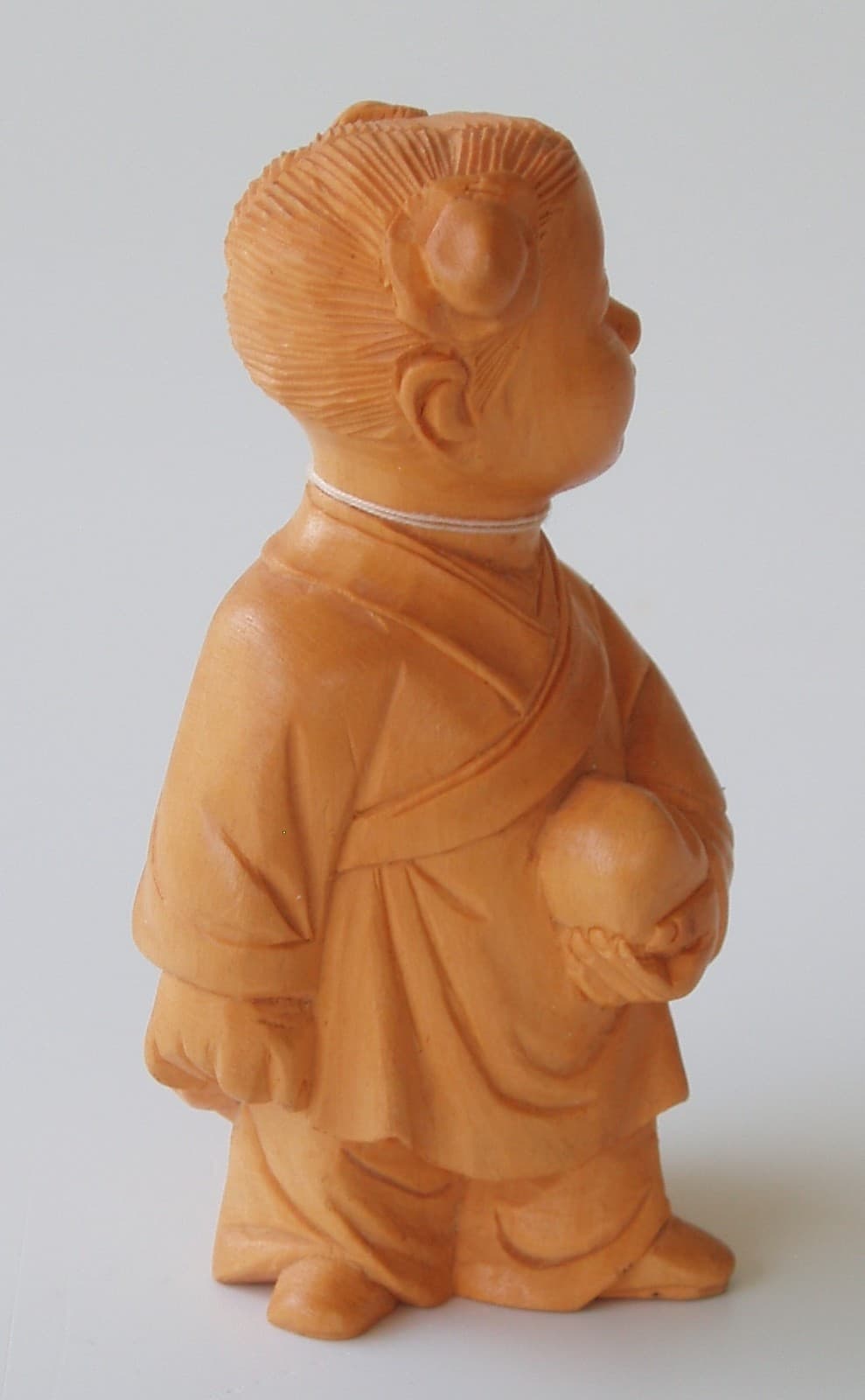 Chinese Boxwood Child Figure Carved Cultural Revolution People Republic of China 4