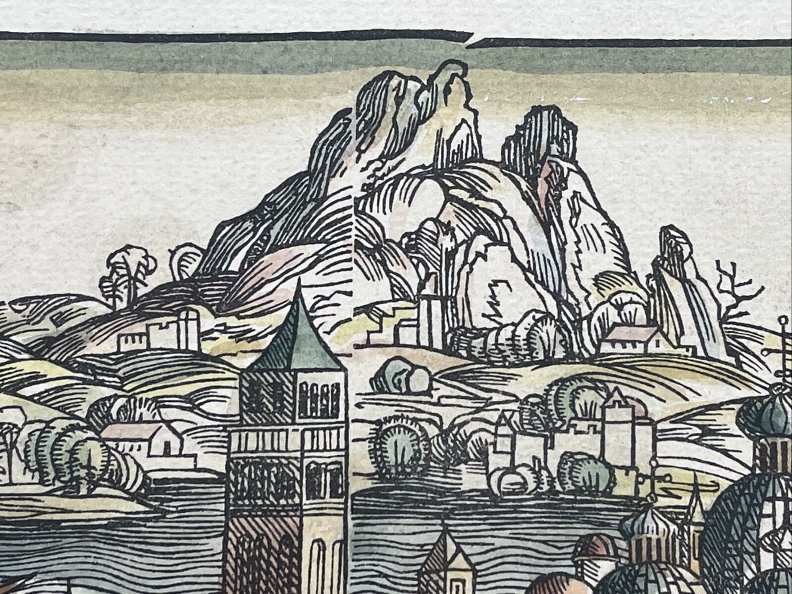 Venice Anno 1493 from Liber Chronicum by Hartmann Schedel Antique Map Print READ 5