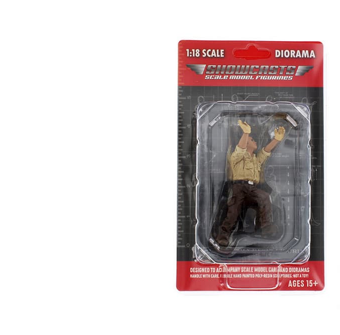 4X4 Mechanic Figure 5 Pushing Showcasts American Diorama 18015 1:18 3.5" Man