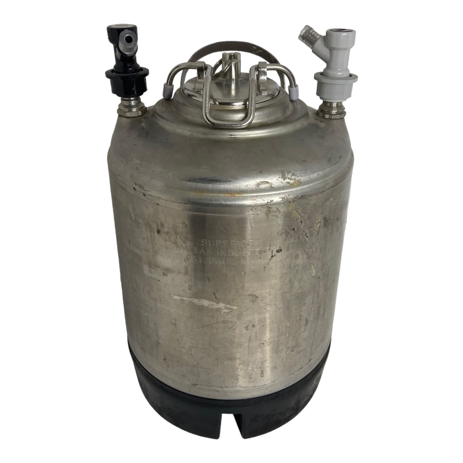 💧 2.5 GALLON SUPERIOR CORNELIUS CORNY KEG STAINLESS STEEL BALL LOCKING VALVES