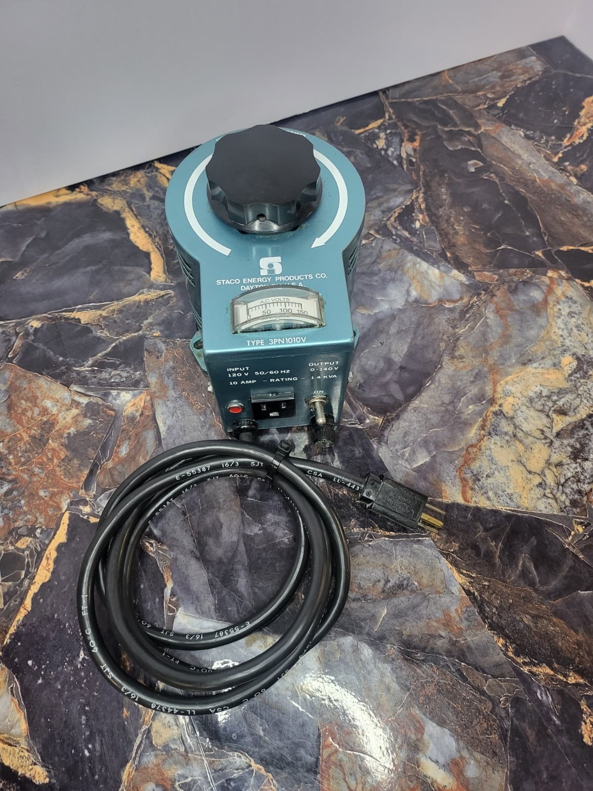 Staco Energy Products Variable Autotransformer Model 3PN1010V 2