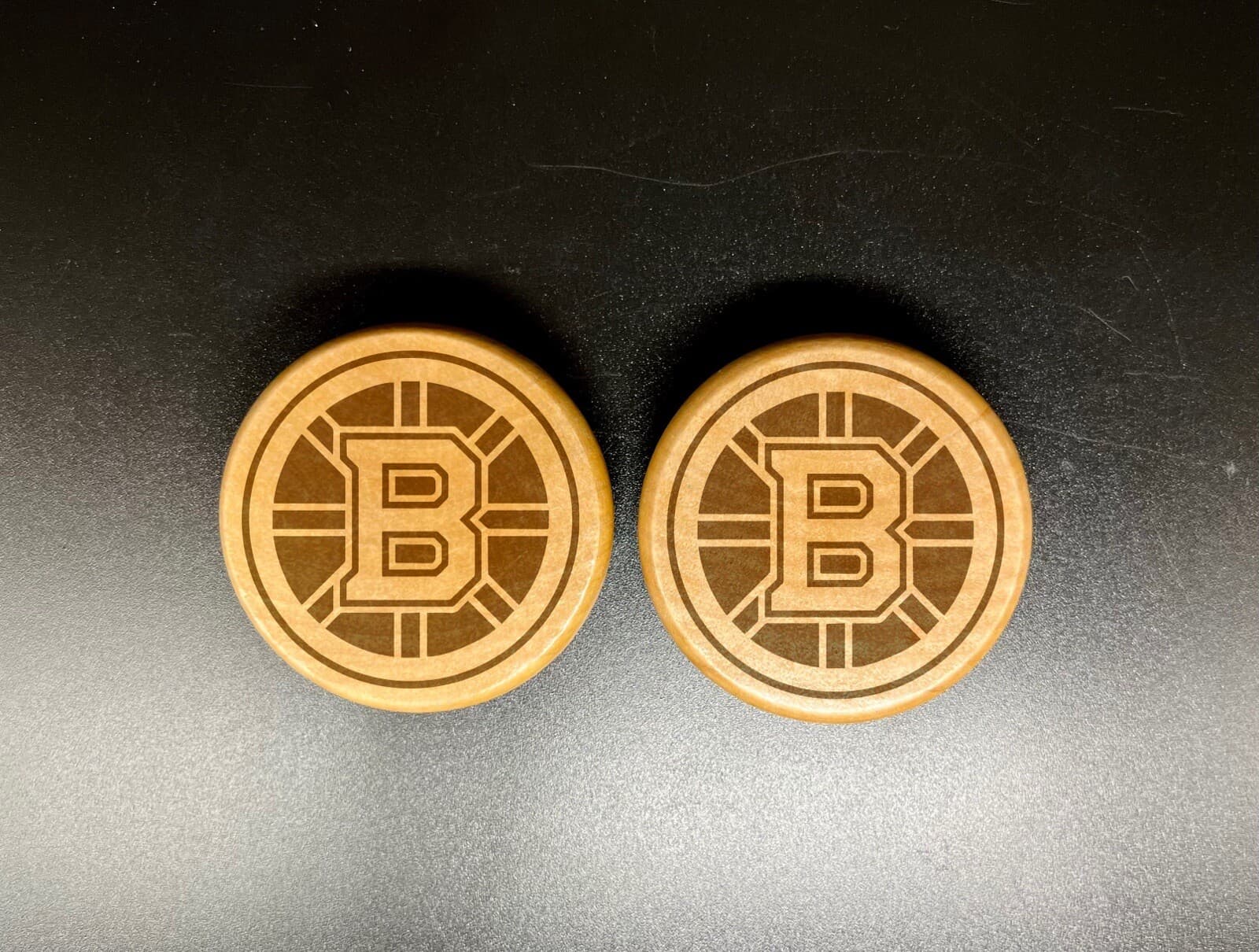 Boston bruins double side engraving wood kitchen herb grinder Christmas gift 2