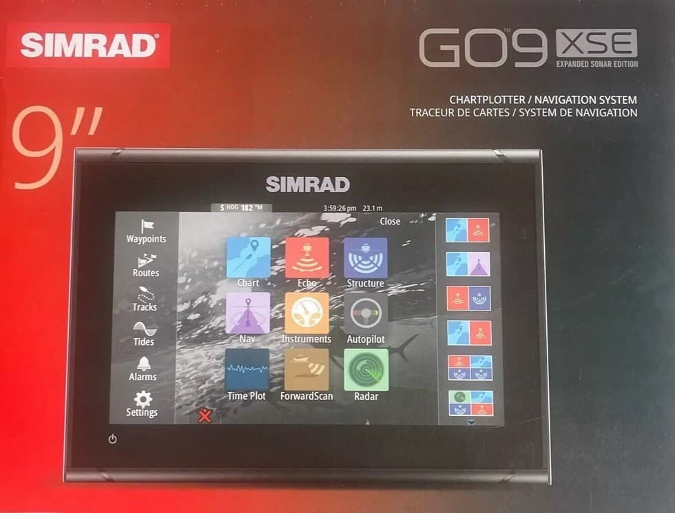 Simrad GO9 XSE Combo w/Transom Mount Transducer 83/200 kHz  000-16293-001