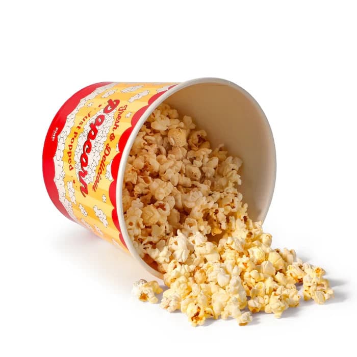 (150-Pack) 85oz Round Paper Movie Theatre Concession Popcorn 3