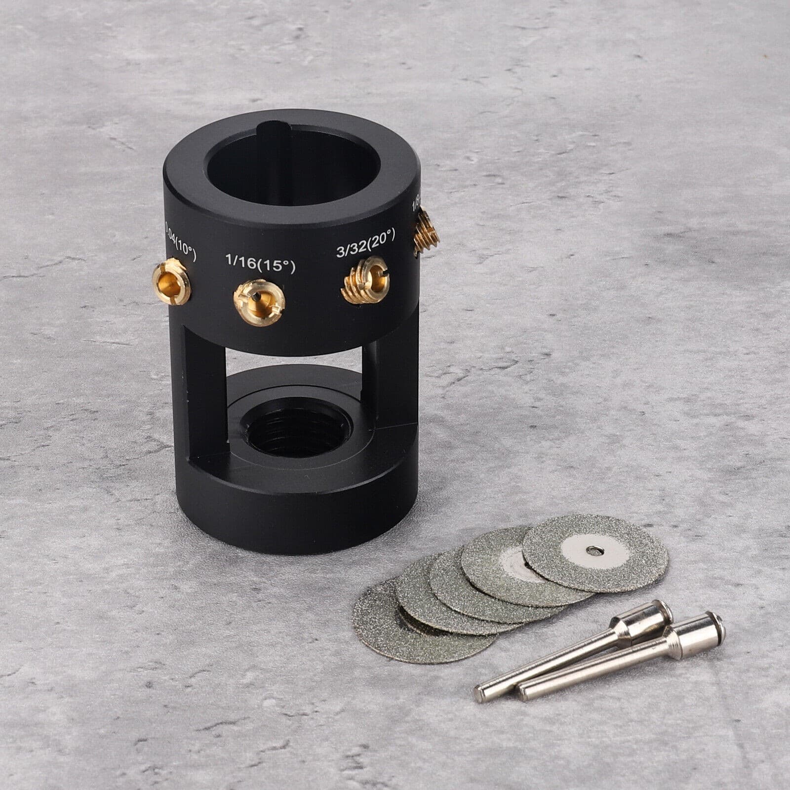 TIG Welding Tungsten Sharpener Grinder Multi-Angle & 4 Guides Offsets Head Tool❤