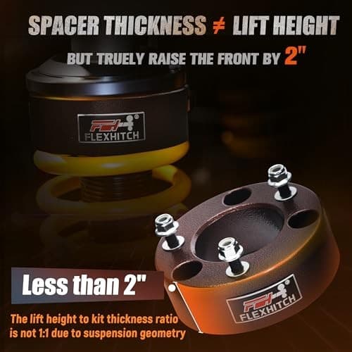 Leveling Lift Kits for 2004-2024 F150, 2 inch Forged Front Strut 2" Front 4