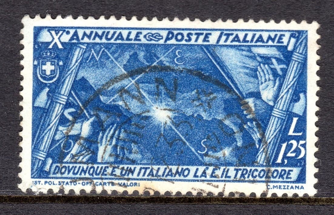 Italy Scott # 301 VF Used 1932 1.25 L 10th Ann Fascist Gov and March on Rome #3