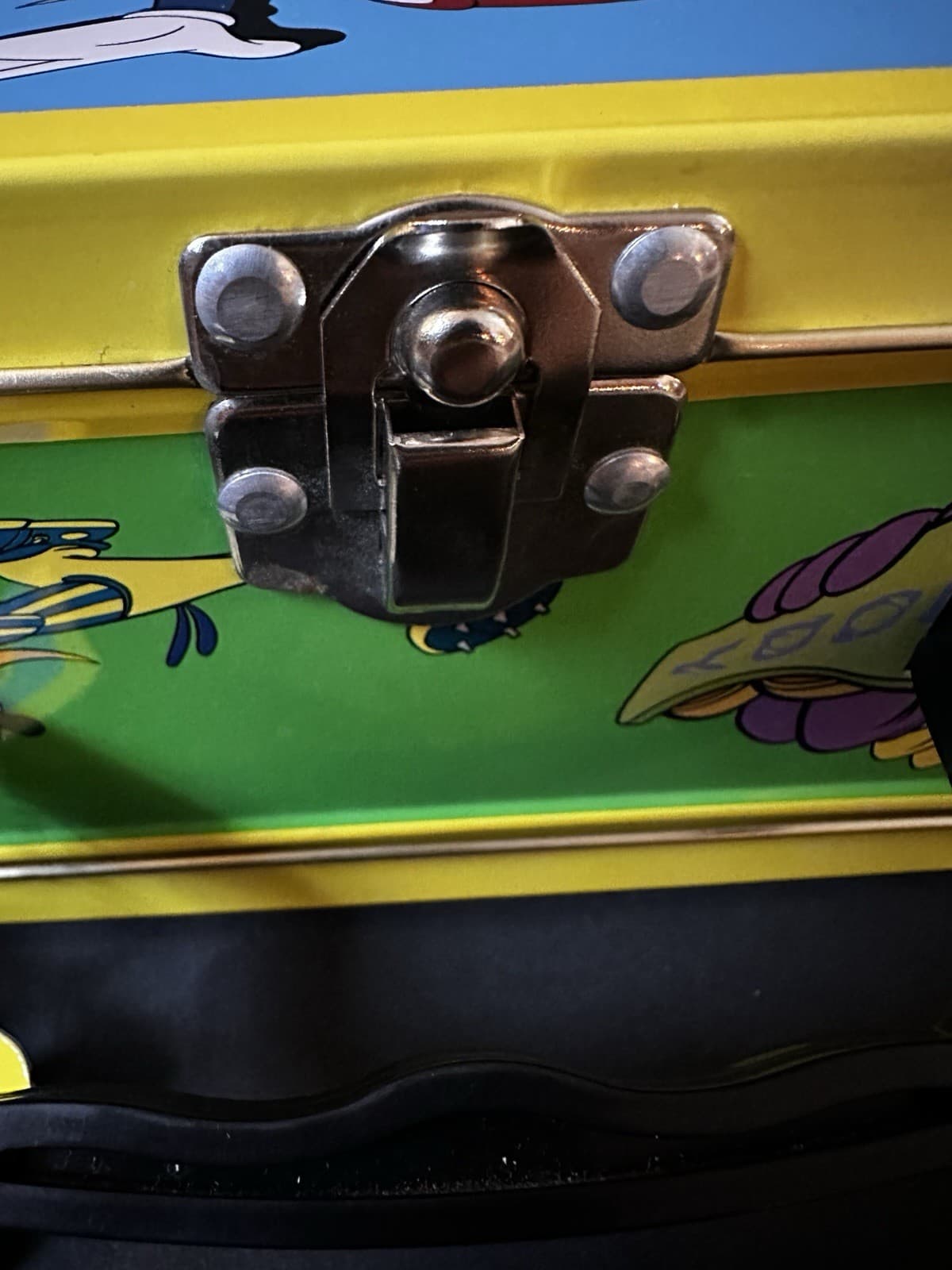 Vintage 1999 Woody Woodpecker  Cartoon Metal Tin Lunchbox 6