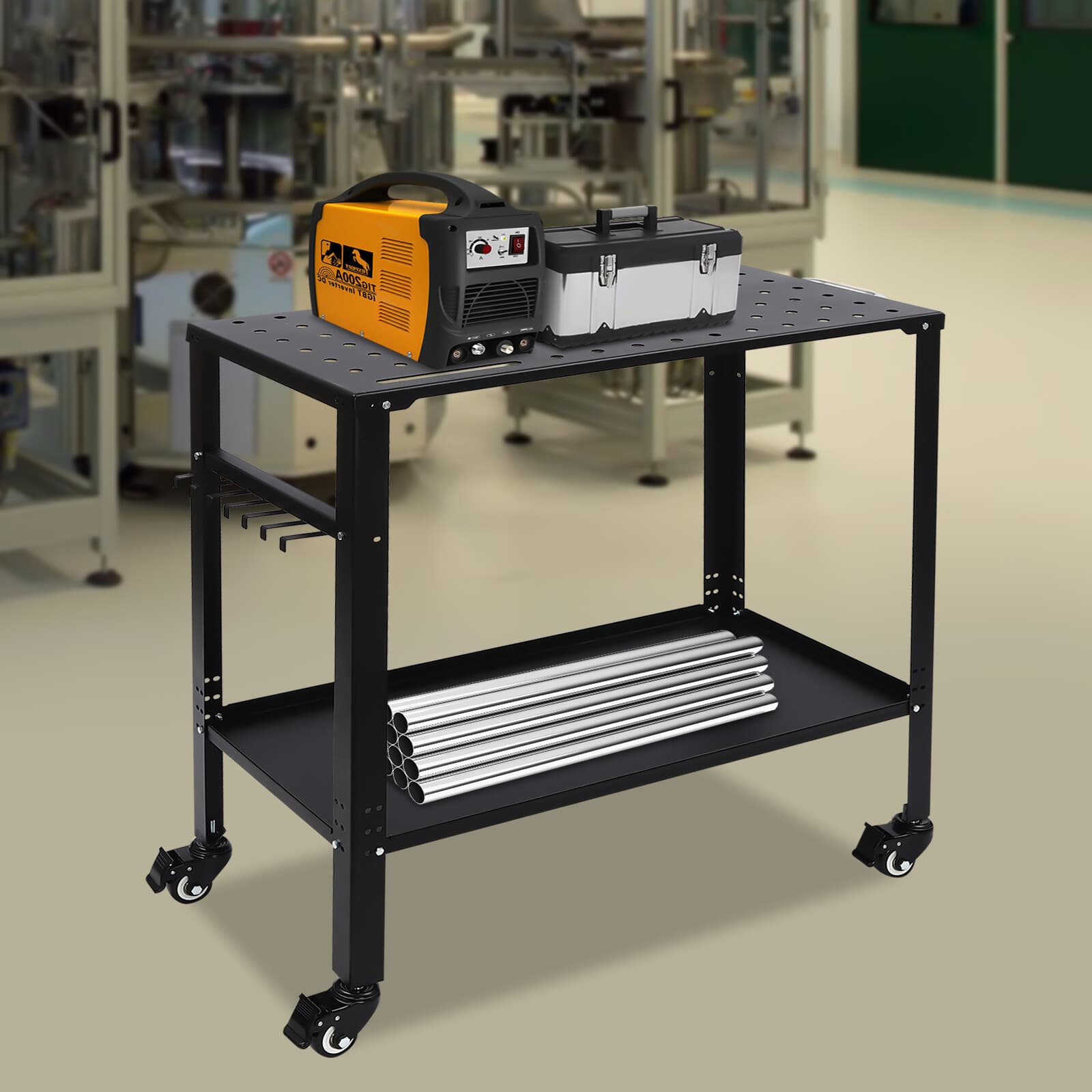 Heavy-Duty Welding Table with Adjustable Tray & 1200 Lbs Load Capacity 2