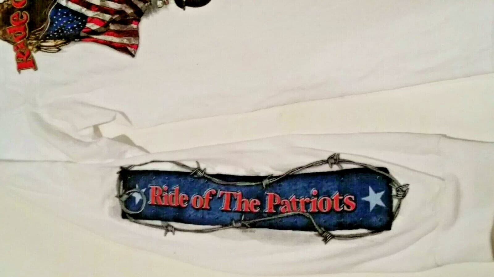 Harley Davidson Long Sleeve Shirt 2014 Ride Of The Patriots Size Medium 4