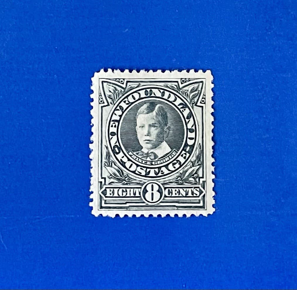 Antique Newfoundland 1911 Prince George (KGV) 8c MNG Stamp #110 CV$85