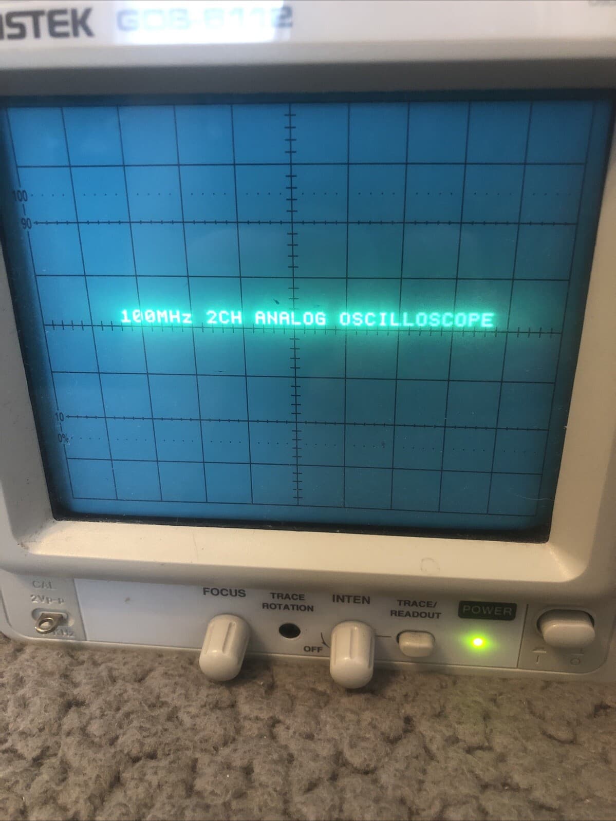 GW INSTEK GOS-6112 Oscilloscope 2-Channel 100MHz 5