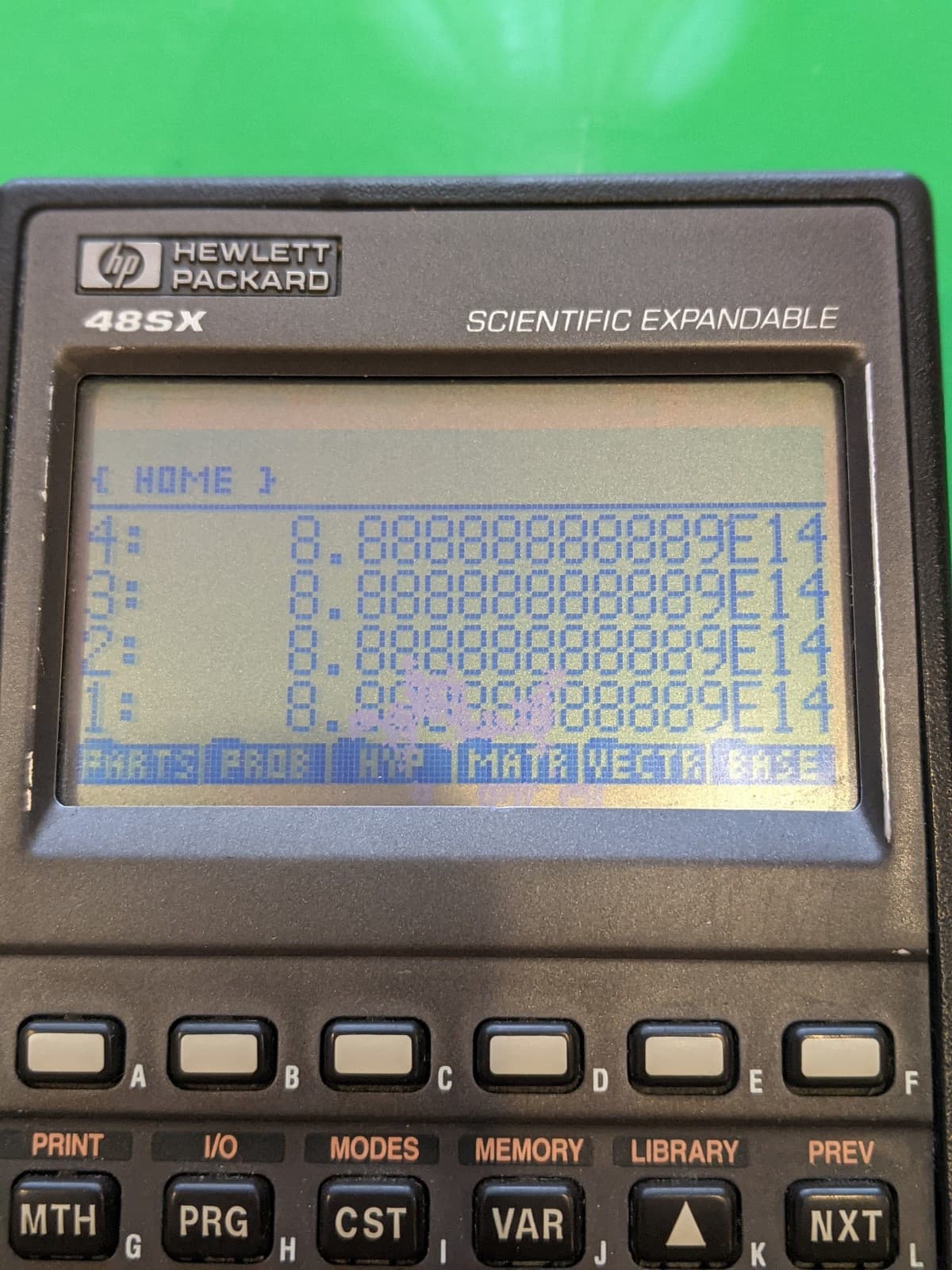Hewlett Packard HP 48SX Scientific Expandable Calculator USA Broken Pixels Read 4