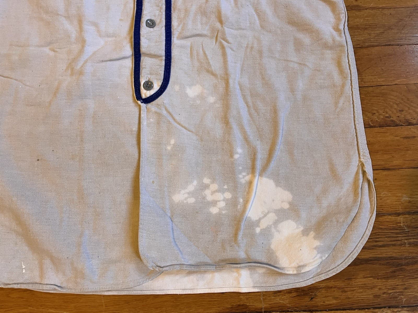 VINTAGE St. M High School Baseball Jersey Men’s L Blueish White 70s 80s 4