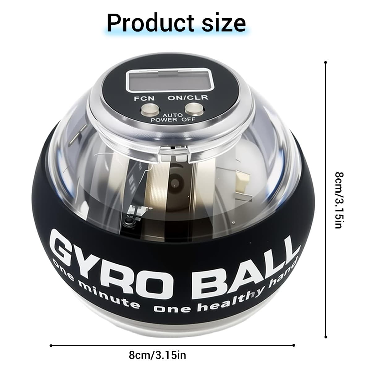 Wrist Power Gyro Ball Hand Forearm Strengthener, Wrist Trainer, Auto-Start Color 4