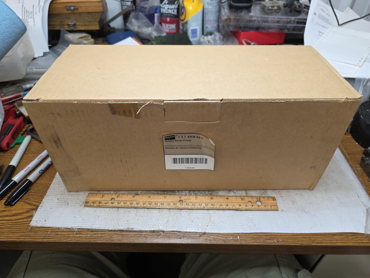 New Open Box Dayton 4HA36 Rotary Hand Operated Drum Pump