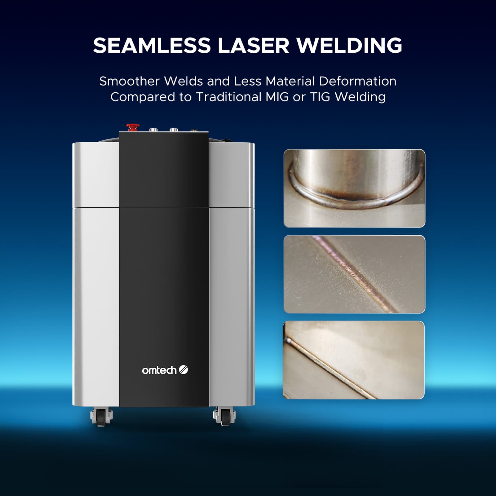 Secondhand 1500W Handheld Fiber Laser Welder Cleaner Cutter for Metal Aluminum 6