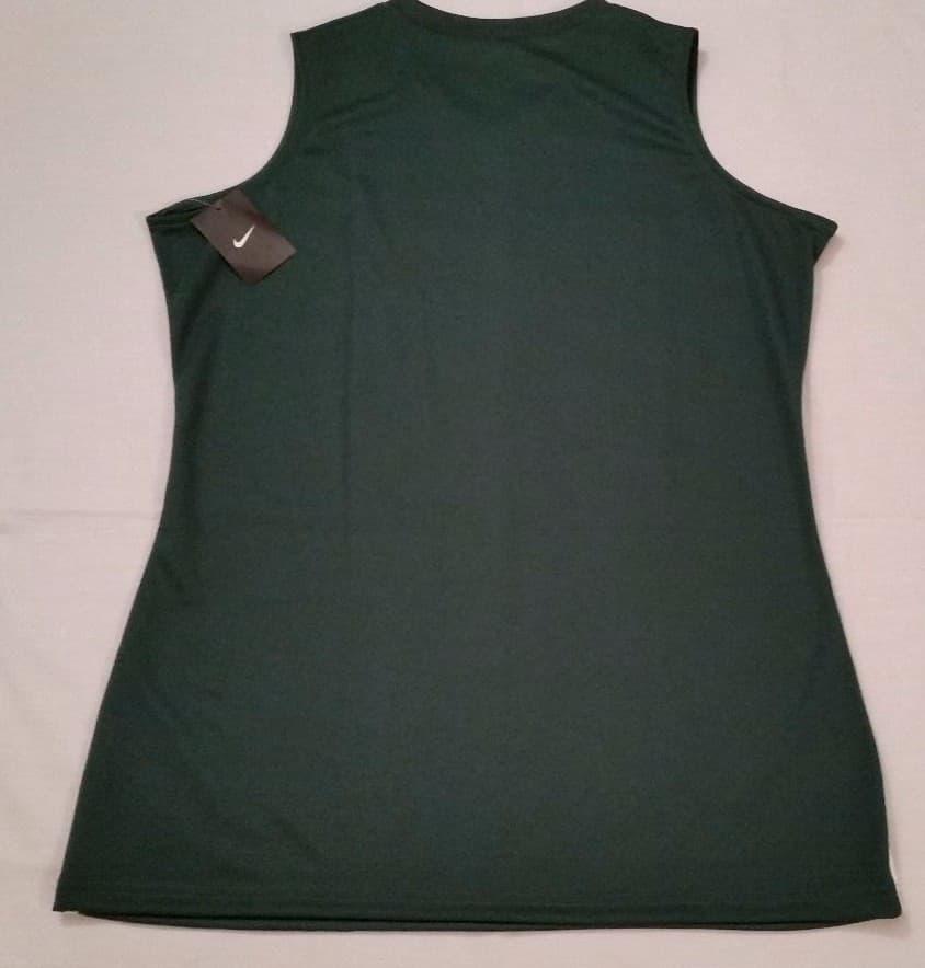 Womens XXL Green White Nike Sleeveless Basketball Front Court Game Jersey  2