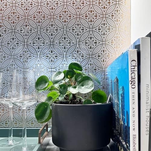  24-Pack of 8 x 8" Wallpaper Tiles Peel and Stick Metallic Gold Pastel Painted 6