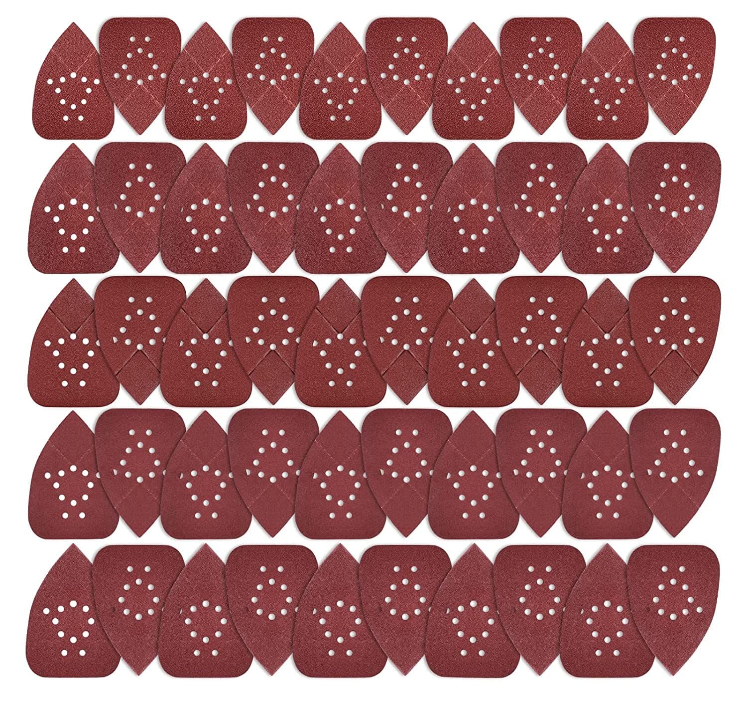 50X Mouse Sanding Pads Hook Loop Sandpaper 150 Grit for Black and Decker Sanders 2