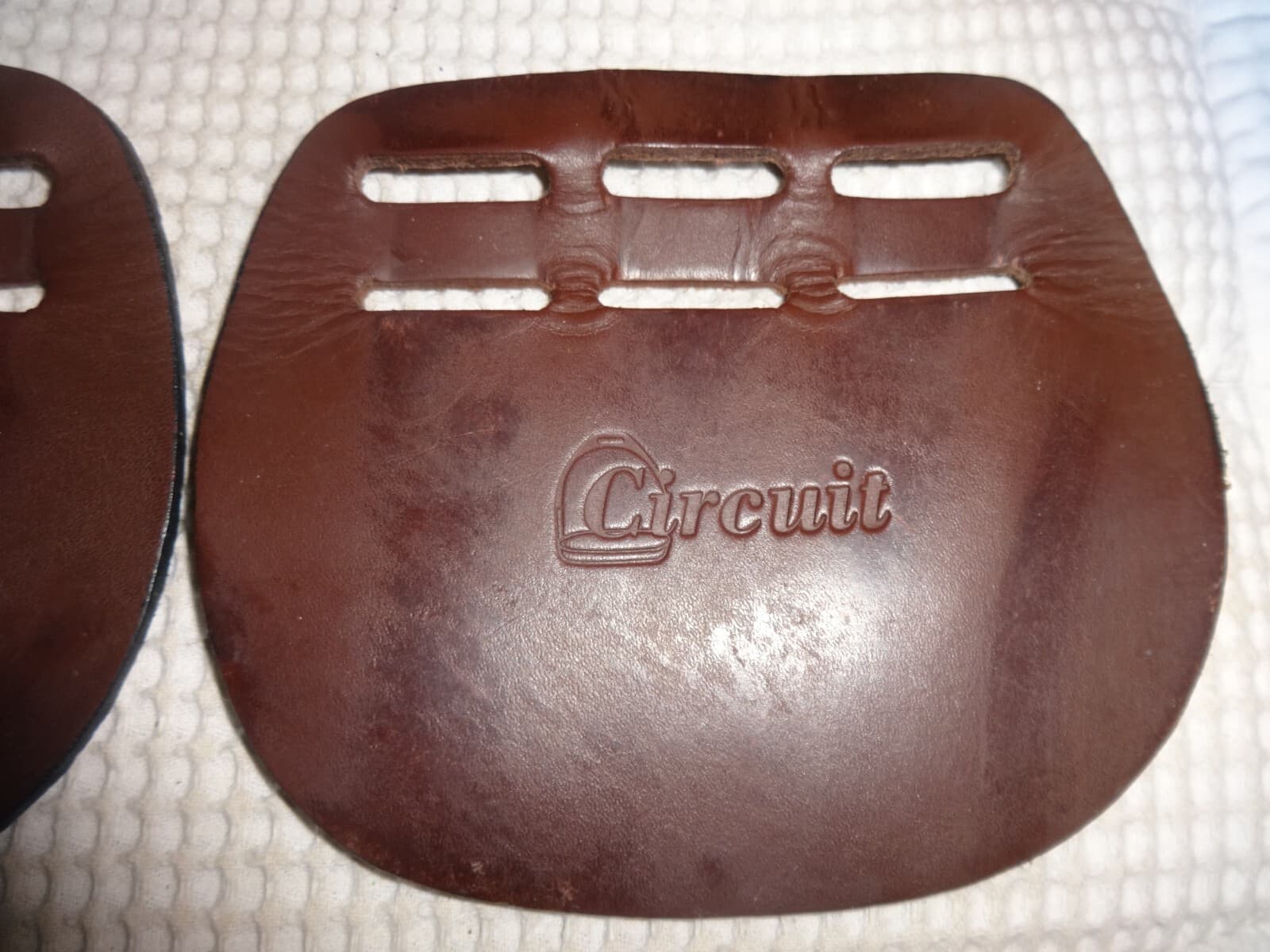 DOVER CIRCUIT Billet Guards - Quality Leather - NICE!   (Set of 2 Guards) 3