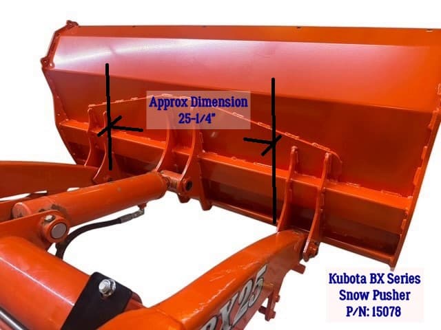 Kubota BX Snowpusher (snow pusher only, does not include the BX24 tractor) 2