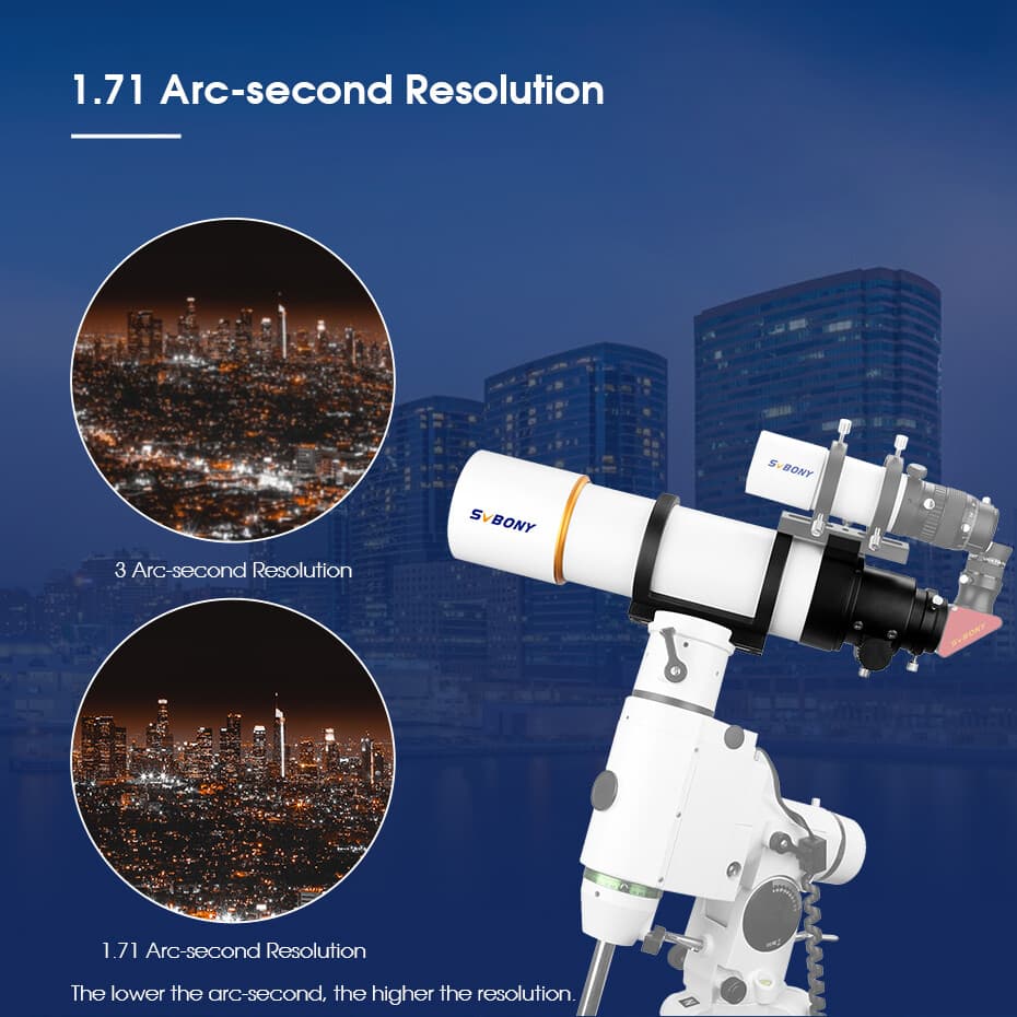 SVBONY SV48P 2" 90500 Astronomical Telescope Refractor OTA Double Speed Focuser 5