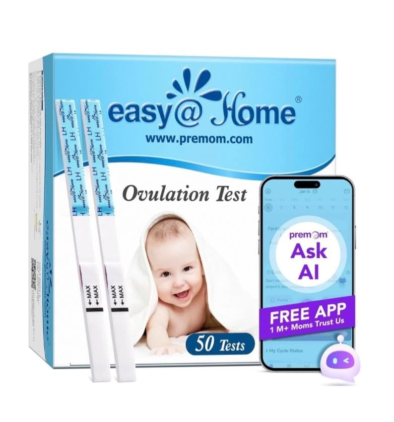 Easy@Home 50 Ovulation LH Tests – Fertility Predictor Kit