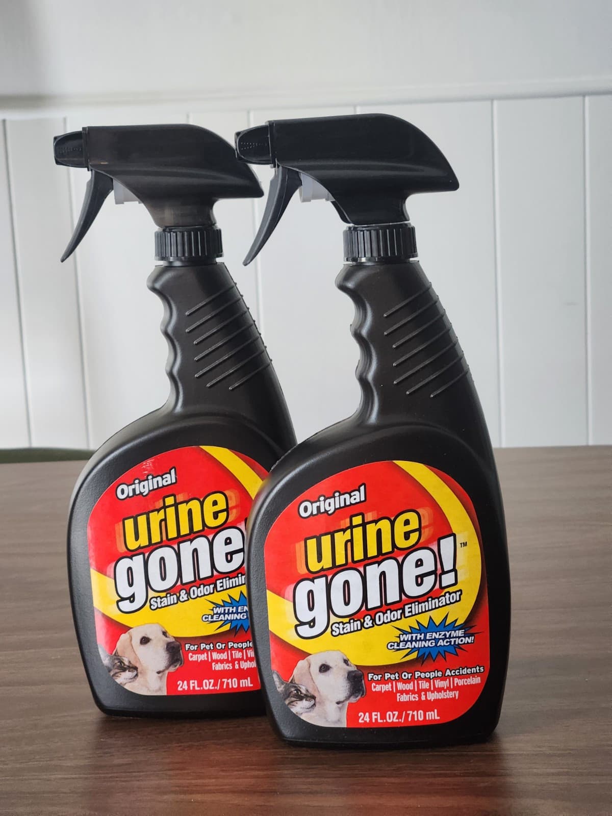 (2) Urine Gone Pet Stain Remover & Odor Eliminator: Heavy Duty Carpet Cleaner