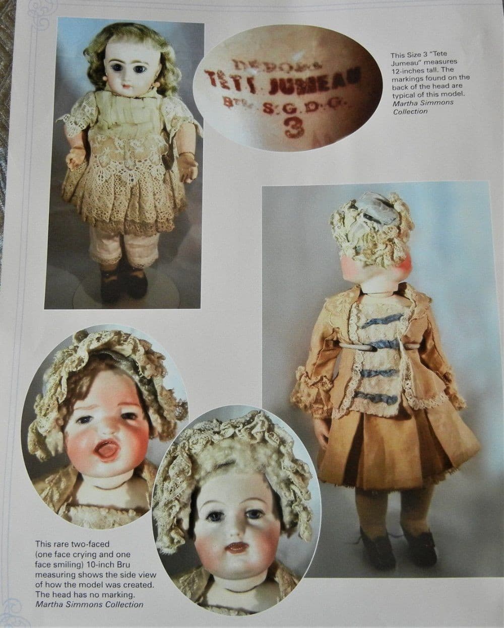 9p History Article   Pics - Antique Petites Bebe French Bisque Dolls Under 15" 5
