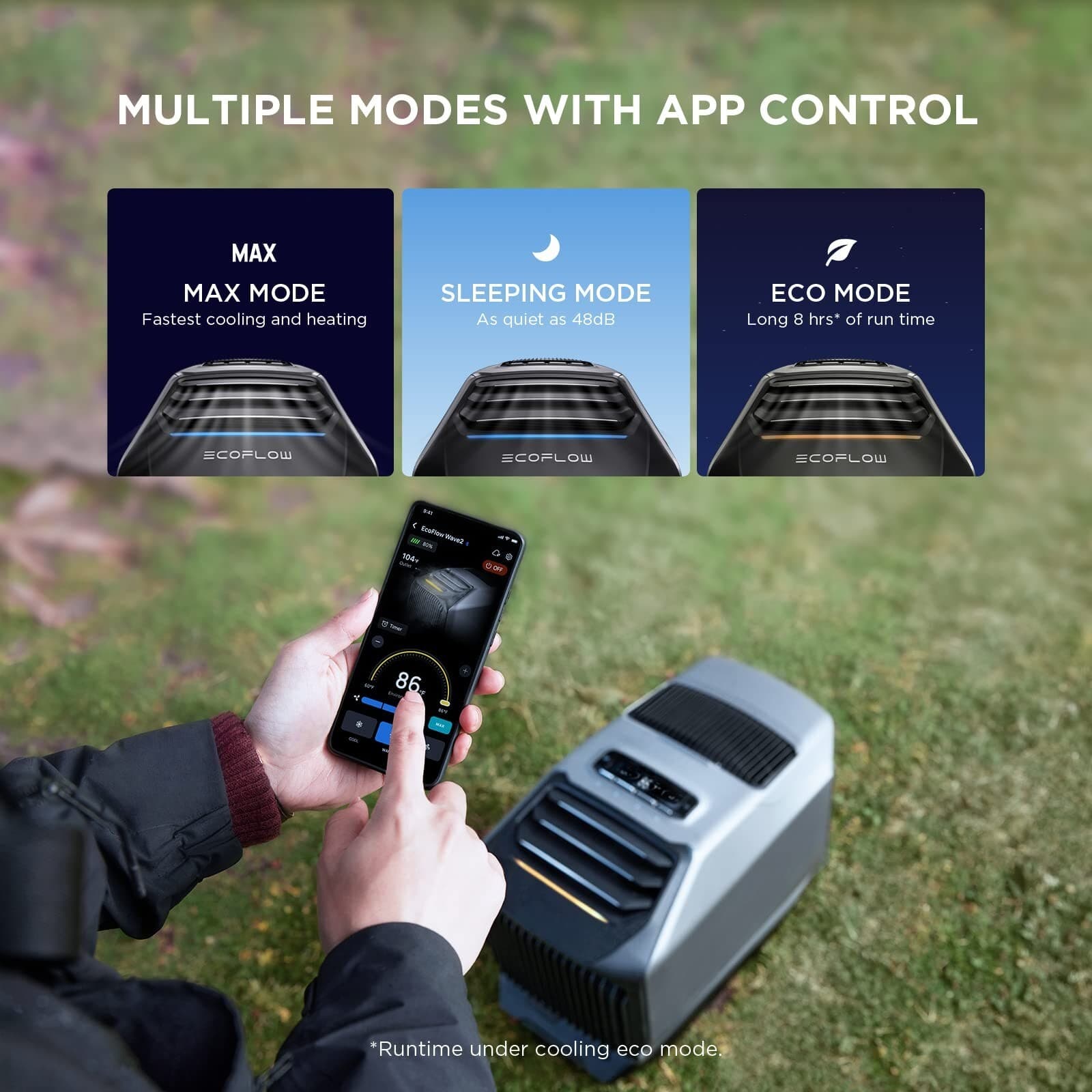 EcoFlow Wave 2 Portable Air Conditioner+Add-on Battery, Certified Refurbished 5