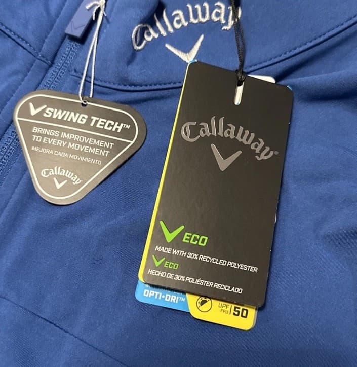 Callaway® Golf Men's Pro Spin Opti-Dri UPF50 Vest Sz. 2XL NEW CGVFE043DS BLUE 2