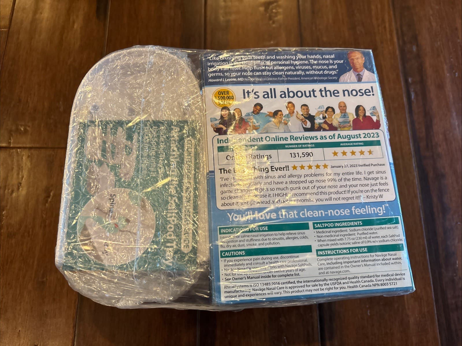 NAVAGE Nasal Care Essentials Bundle w/10 Bonus SaltPods & Triple-Tier Caddy *NEW 3