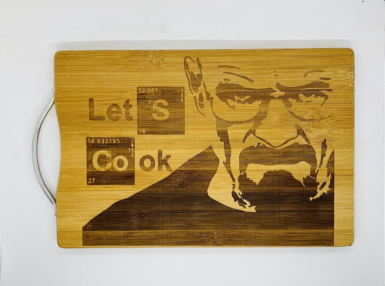 breaking bad laser engraved bamboo high quality cuttingboard Christmas gift