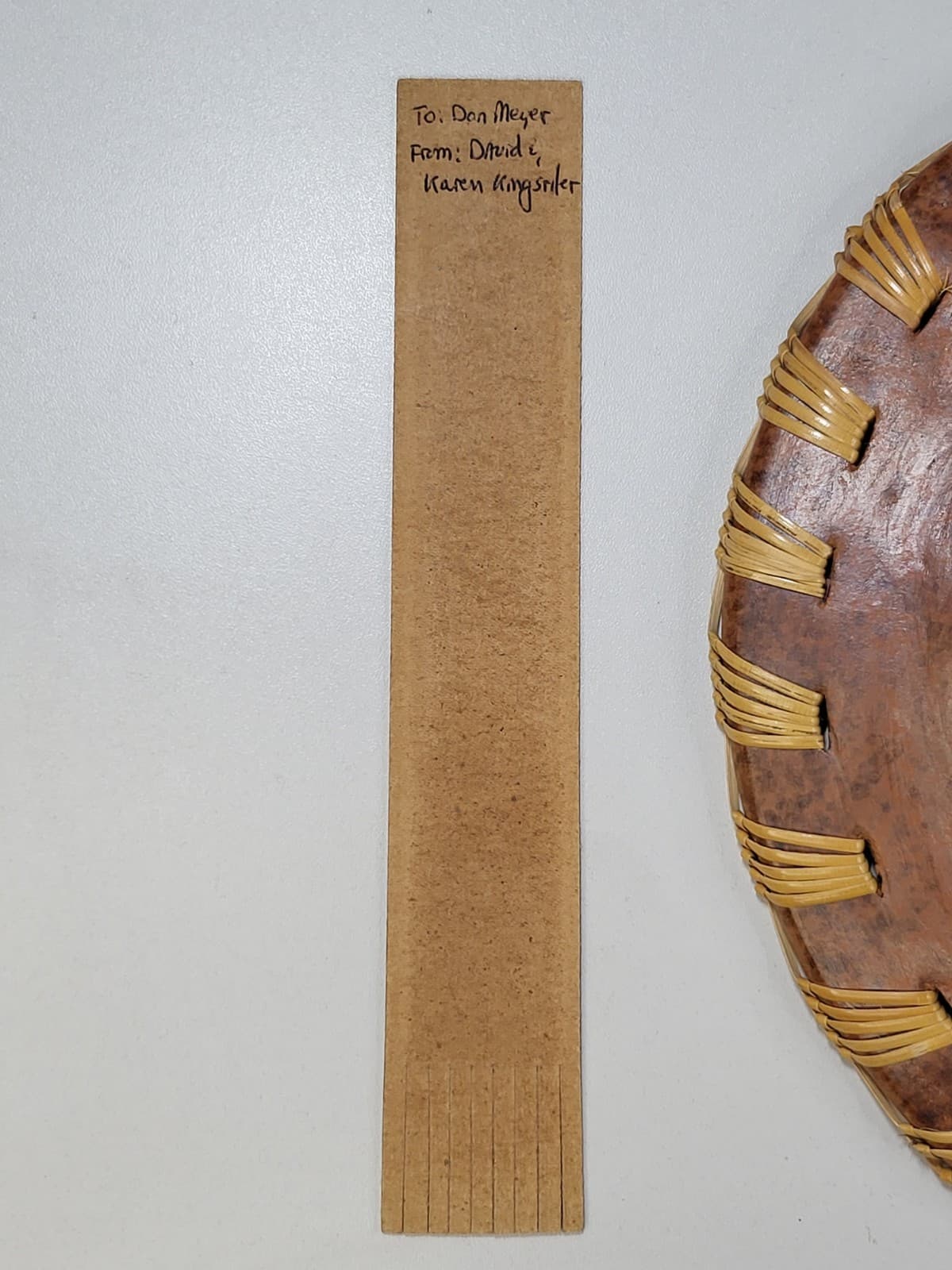 Vintage Folk Art Clay Plate Book Marks Lot  6