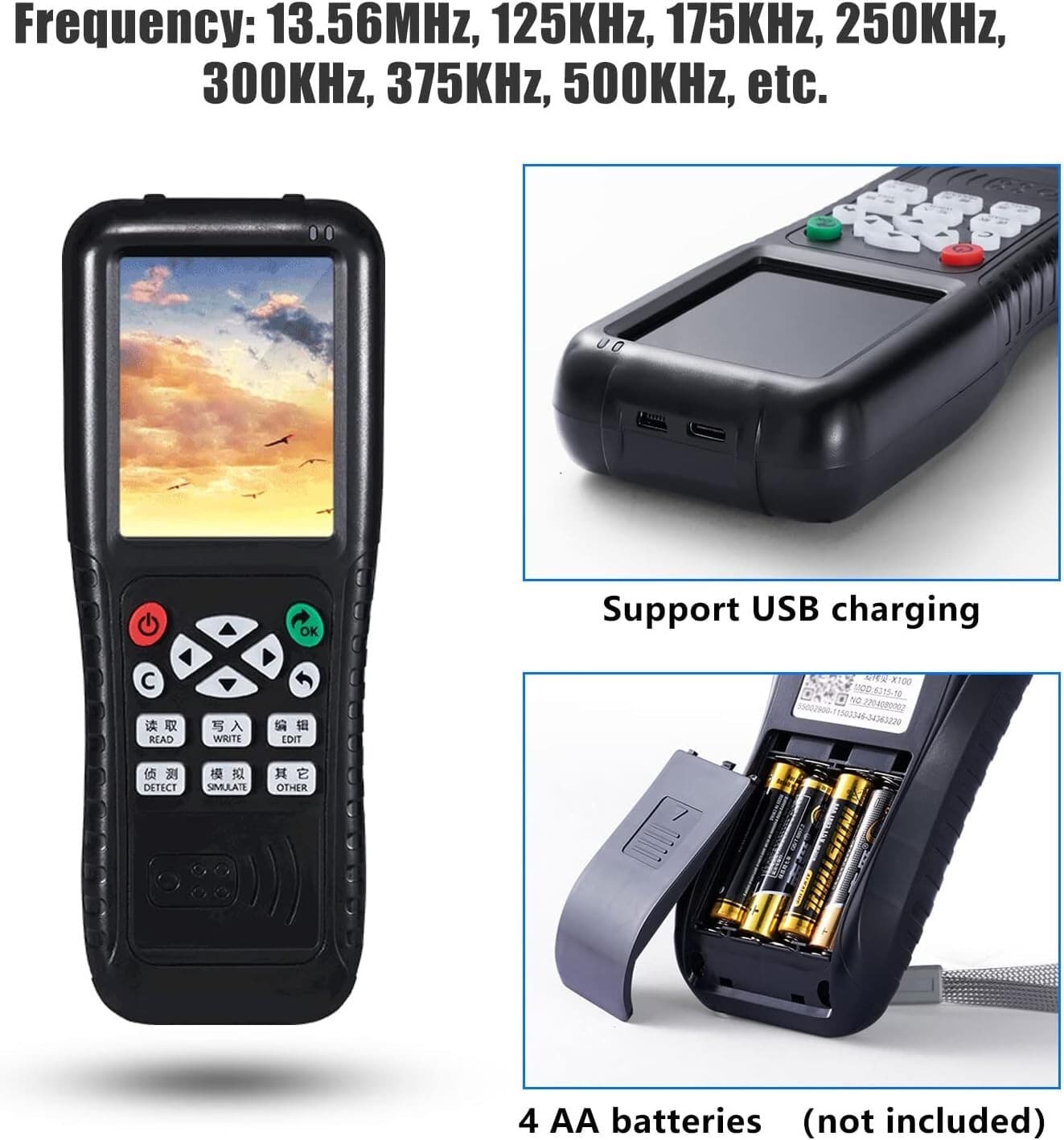 RFID Key Card Programmer Cloner NFC Copier IC/ID Reader Mobile APP Decoding 6