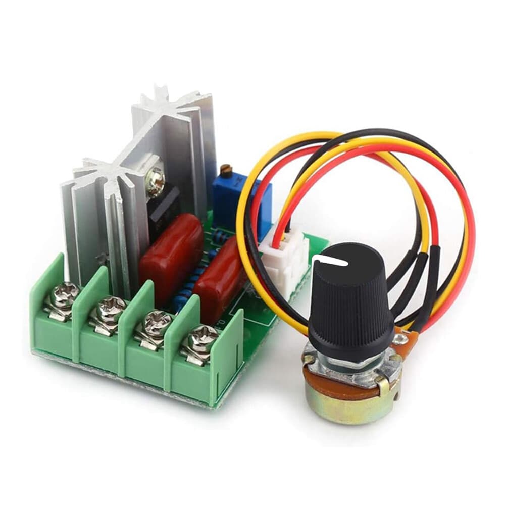 2x AC110-220V LED Dimmer Motor Speed Controller 2000W SCR Voltage Regulator 25A 5